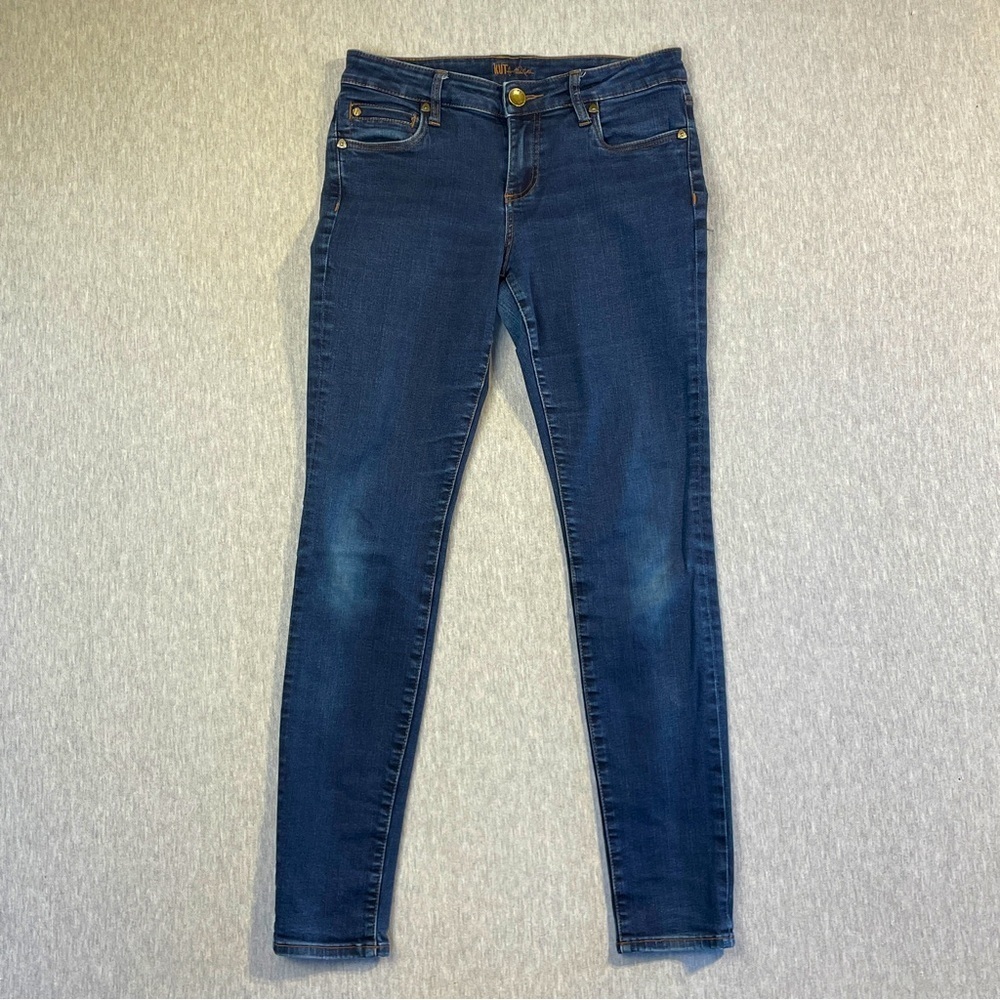 Kut From The Kloth Jeans Women’s Size 6 Blue Mid Rise Skinny Leg Dark Wash